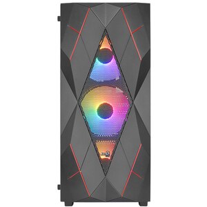 Carcasa AEROCOOL Volcan V1, USB 3.0, Fara sursa, Iluminare FRGB, negru Carcasa AEROCOOL Volcan V1, USB 3.0, Fara sursa, Iluminare FRGB, negru