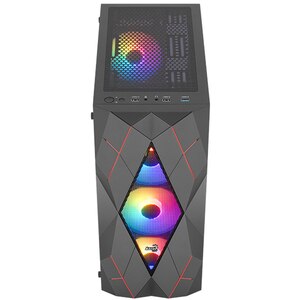 Carcasa AEROCOOL Volcan V1, USB 3.0, Fara sursa, Iluminare FRGB, negru Carcasa AEROCOOL Volcan V1, USB 3.0, Fara sursa, Iluminare FRGB, negru
