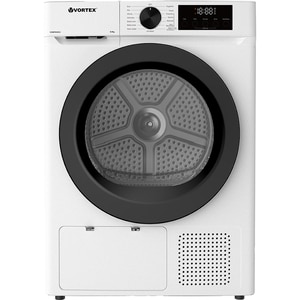 Uscator de rufe VORTEX VUR8PWH01S, Pompa de caldura, 8 kg, 14 programe, Clasa E, alb Uscator de rufe VORTEX VUR8PWH01S, Pompa de caldura, 8 kg, 14 programe, Clasa E, alb