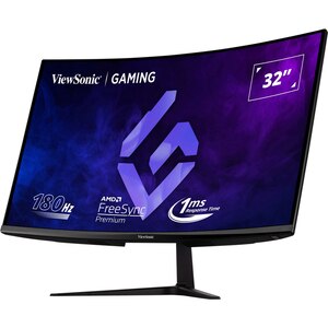 Monitor curbat LED VA VIEWSONIC VX3218C-2K, 32", QHD, 180Hz, HDR10, AMD FreeSync Premium, negru Monitor curbat LED VA VIEWSONIC VX3218C-2K, 32", QHD, 180Hz, HDR10, AMD FreeSync Premium, negru