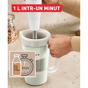Aparat preparare lapte vegetal TEFAL Easy Milker VZ700AE0, 1l, crem Aparat preparare lapte vegetal TEFAL Easy Milker VZ700AE0, 1l, crem