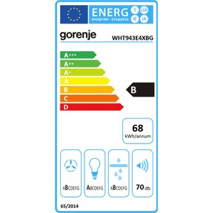 Hota decorativa GORENJE WHT943E4XBG, 1 motor, 650 m3/h, L 90 cm, inox Hota decorativa GORENJE WHT943E4XBG, 1 motor, 650 m3/h, L 90 cm, inox