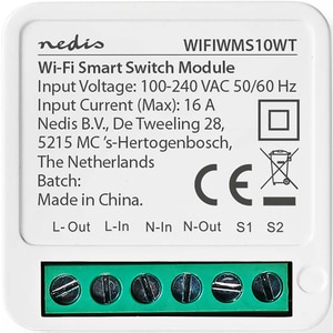 Releu smart NEDIS SmartLife, Wi-Fi, 3680W, 16A Releu smart NEDIS SmartLife, Wi-Fi, 3680W, 16A