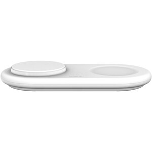 Incarcator wireless 2 in 1 BELKIN WIZ021VFWH, universal, QI, MagSafe 15W, alb Incarcator wireless 2 in 1 BELKIN WIZ021VFWH, universal, QI, MagSafe 15W, alb