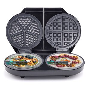 Aparat de facut waffe GORENJE WM1400SB, 1400W, argintiu-negru Aparat de facut waffe GORENJE WM1400SB, 1400W, argintiu-negru