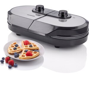 Aparat de facut waffe GORENJE WM1400SB, 1400W, argintiu-negru Aparat de facut waffe GORENJE WM1400SB, 1400W, argintiu-negru