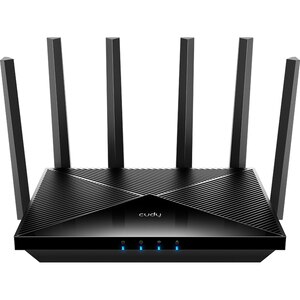 Router Wireless Gigabit CUDY WR6500 BE6500, Wi-Fi 7, Dual-Band 688 + 5765 Mbps, negru Router Wireless Gigabit CUDY WR6500 BE6500, Wi-Fi 7, Dual-Band 688 + 5765 Mbps, negru