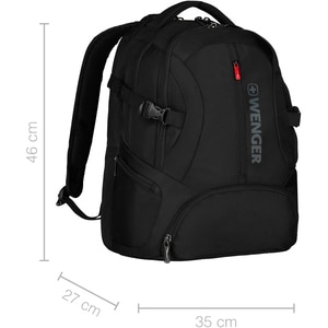 Rucsac laptop WENGER Transit, 16", negru Rucsac laptop WENGER Transit, 16", negru