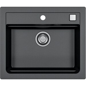 Pachet chiuveta ALVEUS ATROX 30, 1 cuva, compozit granit + baterie GM 240, negru Pachet chiuveta ALVEUS ATROX 30, 1 cuva, compozit granit + baterie GM 240, negru