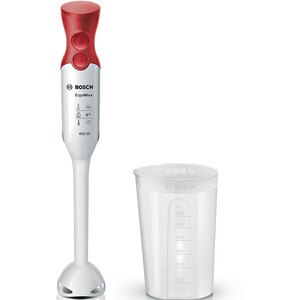 Mixer vertical BOSCH ErgoMixx MSM64010, 0.6l, 450W, 1 treapta viteza, alb-rosu Mixer vertical BOSCH ErgoMixx MSM64010, 0.6l, 450W, 1 treapta viteza, alb-rosu