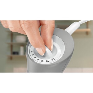 Mixer vertical BOSCH ErgoMixx MSM66050, 0.6l, 600W, 12 trepte viteza, alb-gri Mixer vertical BOSCH ErgoMixx MSM66050, 0.6l, 600W, 12 trepte viteza, alb-gri