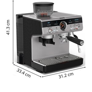 Espressor manual KRUPS Precision XP804T10, 3.5l, 15 bar, sistem Thermoblock, negru-argintiu Espressor manual KRUPS Precision XP804T10, 3.5l, 15 bar, sistem Thermoblock, negru-argintiu