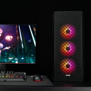 Carcasa PC XPG Defender, USB 3.0, fara sursa, negru Carcasa PC XPG Defender, USB 3.0, fara sursa, negru