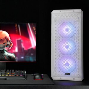 Carcasa PC XPG Defender, USB 3.0, fara sursa, alb Carcasa PC XPG Defender, USB 3.0, fara sursa, alb