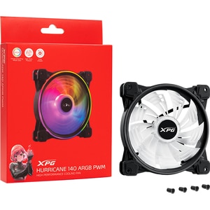Ventilator PC XPG Hurricane 140 ARGB PWM, 140mm, negru Ventilator PC XPG Hurricane 140 ARGB PWM, 140mm, negru