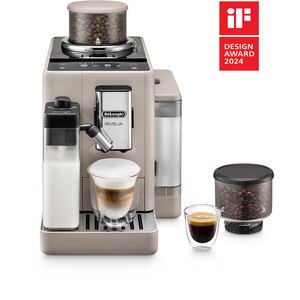 Espressor automat DELONGHI Rivelia EXAM440.55.BG, 1.4l, 1450W, 19 bar, crem-negru Espressor automat DELONGHI Rivelia EXAM440.55.BG, 1.4l, 1450W, 19 bar, crem-negru