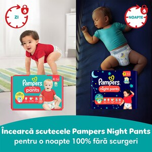 Scutece chilotel PAMPERS Pants Mega Box nr 4, Unisex, 9-15 kg, 108 buc Scutece chilotel PAMPERS Pants Mega Box nr 4, Unisex, 9-15 kg, 108 buc