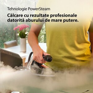 Statie de calcat BRAUN CareStyle 7 Pro IS7286, 2700W, 650g/min, 2l, talpa EloxalPlus, negru-auriu Statie de calcat BRAUN CareStyle 7 Pro IS7286, 2700W, 650g/min, 2l, talpa EloxalPlus, negru-auriu