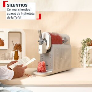 Aparat pentru deserturi reci TEFAL Freezi IG803AE0, 1600W, crem-gri Aparat pentru deserturi reci TEFAL Freezi IG803AE0, 1600W, crem-gri