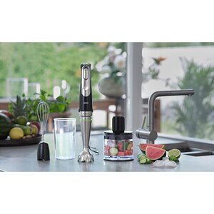 Mixer vertical BRAUN MQ9135XI, 0.6l, 1200W, viteza variabila, argintiu-negru Mixer vertical BRAUN MQ9135XI, 0.6l, 1200W, viteza variabila, argintiu-negru
