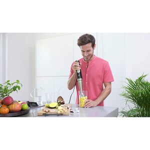 Mixer vertical BRAUN MQ9135XI, 0.6l, 1200W, viteza variabila, argintiu-negru Mixer vertical BRAUN MQ9135XI, 0.6l, 1200W, viteza variabila, argintiu-negru
