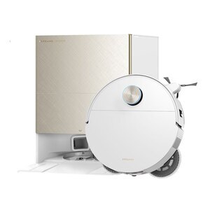 Aspirator robot DREAME X60 Ultra Complete RLX87DEWH, 0.23l, 14.4V, autonomie max 180 min, HyperStream Detangling DuoBrush 2.0, alb-auriu Aspirator robot DREAME X60 Ultra Complete RLX87DEWH, 0.23l, 14.4V, autonomie max 180 min, HyperStream Detangling DuoBrush 2.0, alb-auriu