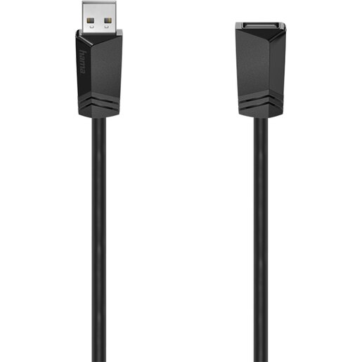 Cablu extensie USB 2.0 HAMA 200621, 5m, negru Cablu extensie USB 2.0 HAMA 200621, 5m, negru