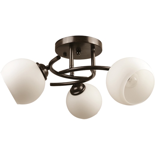 Lustra ERSTE LICHT Ramona 0023843, 3x60W, E27, wenge + alb Lustra ERSTE LICHT Ramona 0023843, 3x60W, E27, wenge + alb