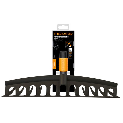 Grebla universala FISKARS QuikFit, plastic, negru Grebla universala FISKARS QuikFit, plastic, negru