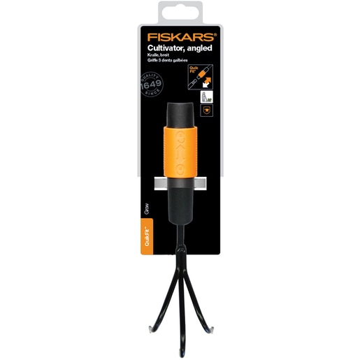 Cultivator FISKARS QuikFit, otel, negru Cultivator FISKARS QuikFit, otel, negru