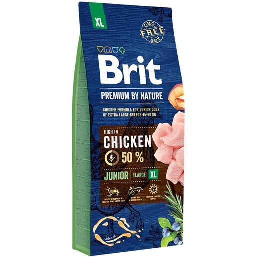 Hrana uscata pentru caini BRIT Premium by Nature Extra Large, Junior, Pui, 15 kg Hrana uscata pentru caini BRIT Premium by Nature Extra Large, Junior, Pui, 15 kg
