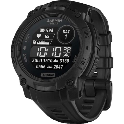 Smartwatch GARMIN Instinct 3 Tactical Solar, 45 mm, GPS, Android/iOS, silicon, Black Smartwatch GARMIN Instinct 3 Tactical Solar, 45 mm, GPS, Android/iOS, silicon, Black
