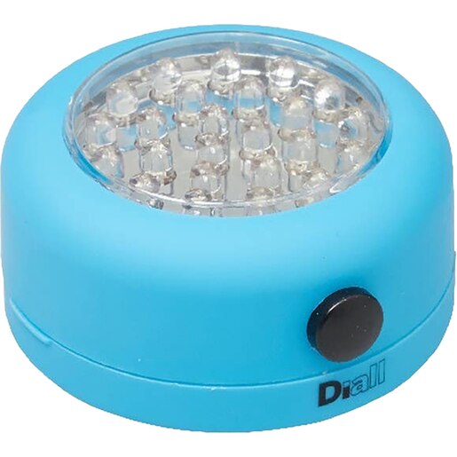 Spot LED magnetic cu carlig DIALL, 24 leduri, 68lm, IP20, albastru Spot LED magnetic cu carlig DIALL, 24 leduri, 68lm, IP20, albastru