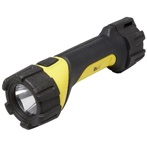 Lanterna LED de mana DIALL, 50 lumeni, IP44, 4xAA, negru/galben Lanterna LED de mana DIALL, 50 lumeni, IP44, 4xAA, negru/galben