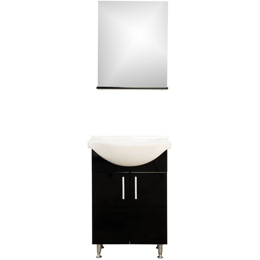 Set mobilier baie SANITOP Bella, 57 x 44.4 x 82 cm, negru Set mobilier baie SANITOP Bella, 57 x 44.4 x 82 cm, negru