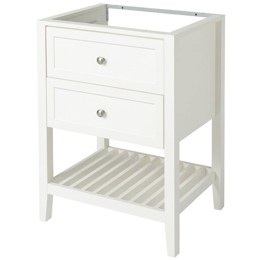 Baza lavoar GOODHOME Perma, 2 sertare, 60 x 45 x 80.6 cm, alb Baza lavoar GOODHOME Perma, 2 sertare, 60 x 45 x 80.6 cm, alb