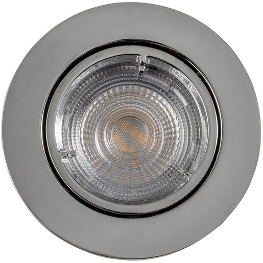 Spot LED integrat GOODHOME, GU10, 4.9W, 345 lm, 2700K, crom Spot LED integrat GOODHOME, GU10, 4.9W, 345 lm, 2700K, crom