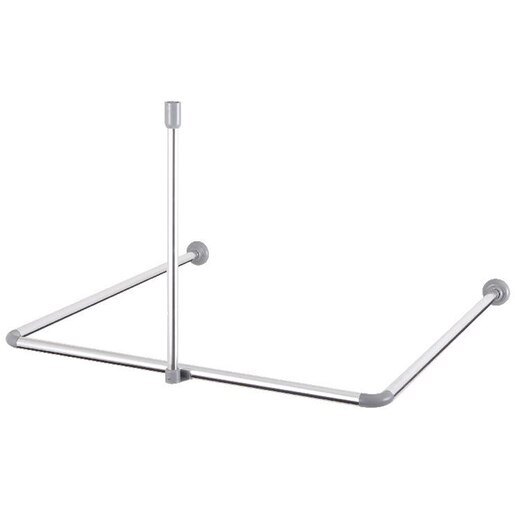Bara perdea de dus COOKE & LEWIS Nira, 90 x 90 x 80 cm, crom Bara perdea de dus COOKE & LEWIS Nira, 90 x 90 x 80 cm, crom