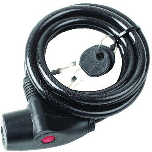 Antifurt otel bicicleta SMITH AND LOCKE, invelis PVC, 1.8m, 8mm, negru Antifurt otel bicicleta SMITH AND LOCKE, invelis PVC, 1.8m, 8mm, negru