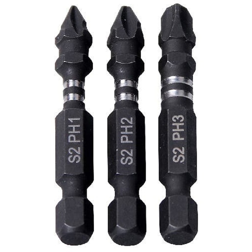 Set 3 biti impact ERBAUER, 50mm, PH1 Set 3 biti impact ERBAUER, 50mm, PH1