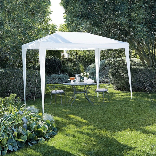 Pavilion Blooma Suhali, polietilena, 200 x 300 x 240 cm, alb Pavilion Blooma Suhali, polietilena, 200 x 300 x 240 cm, alb