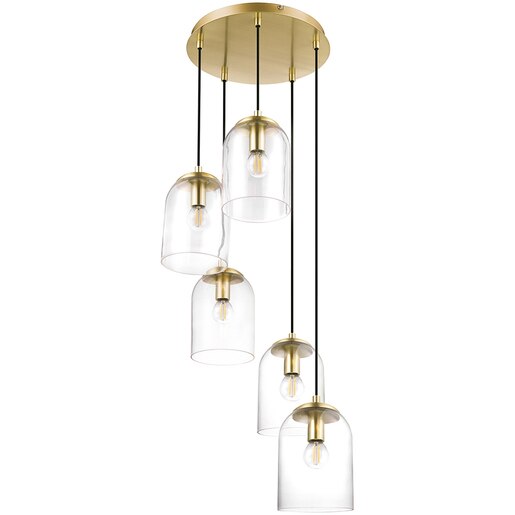 Pendul GOODHOME Thestias, E14, 28W, auriu Pendul GOODHOME Thestias, E14, 28W, auriu