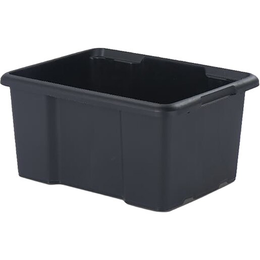 Cutie depozitare SITE, 55.5 x 39.5 x 29.5 cm, 1 compartiment, negru Cutie depozitare SITE, 55.5 x 39.5 x 29.5 cm, 1 compartiment, negru