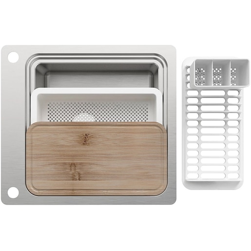 Chiuveta bucatarie GoodHome Romesco, 1 cuva, accesorii, inox Chiuveta bucatarie GoodHome Romesco, 1 cuva, accesorii, inox