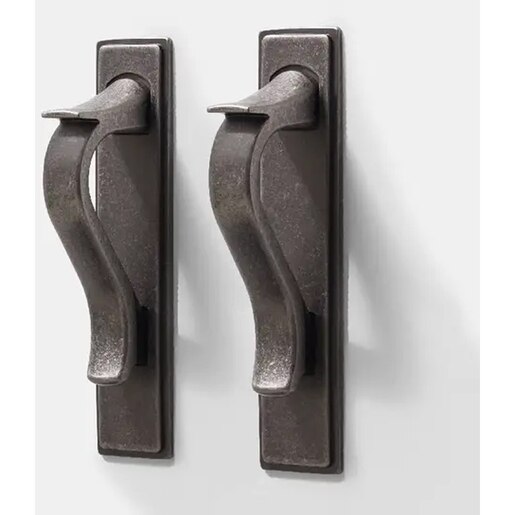 Set manere GOODHOME Toum, aluminiu, 11.5 cm, gri, 2 bucati Set manere GOODHOME Toum, aluminiu, 11.5 cm, gri, 2 bucati