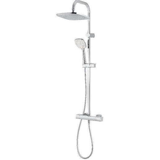 Sistem dus GOODHOME Teesta, termostat, 1 functie, argintiu Sistem dus GOODHOME Teesta, termostat, 1 functie, argintiu