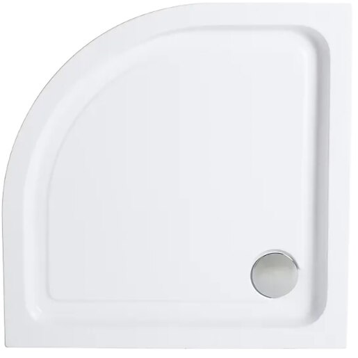 Cadita dus Cooke & Lewis Lagan, semirotunda, ABS si acril, 90 x 90 x 15 cm, alb Cadita dus Cooke & Lewis Lagan, semirotunda, ABS si acril, 90 x 90 x 15 cm, alb