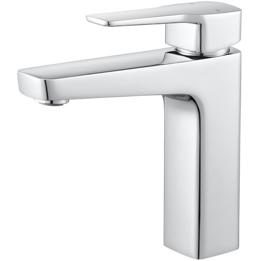 Baterie lavoar GOODHOME Teesta, inaltime 18.1 cm, alama, argintiu Baterie lavoar GOODHOME Teesta, inaltime 18.1 cm, alama, argintiu