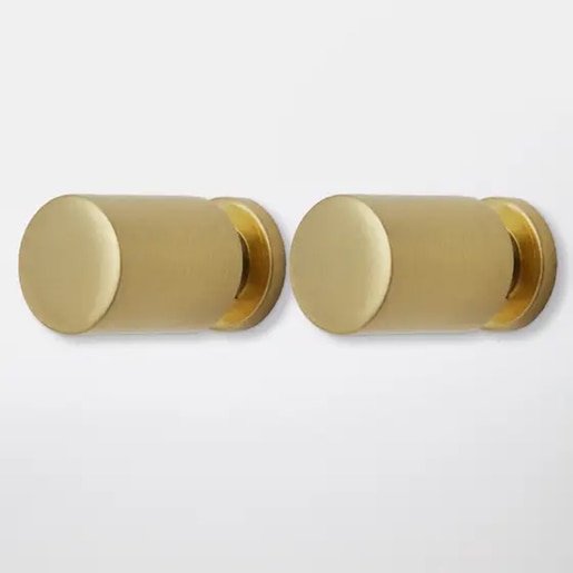 Set manere GOODHOME, aliaj zinc, 2.2 cm, alama, 2 bucati Set manere GOODHOME, aliaj zinc, 2.2 cm, alama, 2 bucati