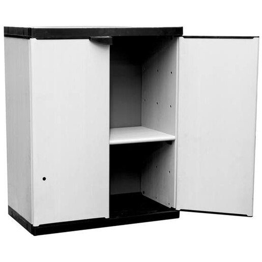 Dulap depozitare, plastic, 68x85x39 cm, gri Dulap depozitare, plastic, 68x85x39 cm, gri